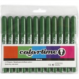 Colortime Marker, Strichstärke 5 mm, Tannengrün, 12 Stk/ 1 Pck