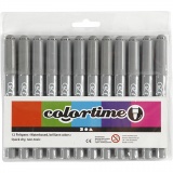 Colortime Marker, Strichstärke 5 mm, Grau, 12 Stk/ 1 Pck