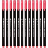 Colortime Fineliner Marker, Strichstärke 0,6-0,7 mm, Pink, 12 Stk/ 1 Pck