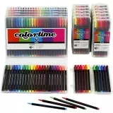 Colortime Fineliner Filzstifte, Strichstärke 0,6-0,7 mm, Sortierte Farben, 18 Pck/ 1 Pck