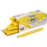 BIC Visa Color Filzstifte, Strichstärke 3 mm, Gelb, 12 Stk/ 1 Pck