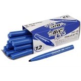 BIC Visa Color Filzstifte, Strichstärke 3 mm, Dunkelblau, 12 Stk/ 1 Pck