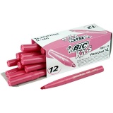BIC Visa Color Filzstifte, Strichstärke 3 mm, Pink, 12 Stk/ 1 Pck