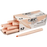 BIC Visa Color Filzstifte, Strichstärke 3 mm, Hellbeige, 12 Stk/ 1 Pck