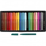 BIC Visa Color Filzstifte - Sortiment, Strichstärke 3 mm, Sortierte Farben, 24 Stk/ 1 Pck