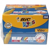 BIC Visa Fine Filzstifte - Sortiment, Strichstärke 1,6 mm, Sortierte Farben, 12x24 Stk/ 1 Pck