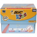 BIC Visa Color Filzstifte - Sortiment, Strichstärke 3 mm, Sortierte Farben, 12x12 Stk/ 1 Pck