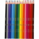 BIC Evolution Buntstifte, sechseckig, L 17,5 cm, Mine 3 mm, Sortierte Farben, 18 Stk/ 1 Pck