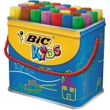 BIC Decoralo Jumbo-Filzstifte, Strichstärke 4 mm, Sortierte Farben, 30 Stk/ 1 Dose