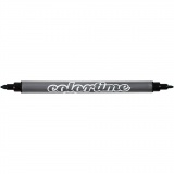 Colortime Dual-Filzstifte, Strichstärke 2,3+3,6 mm, Standard-Farben, 6 Stk/ 1 Pck