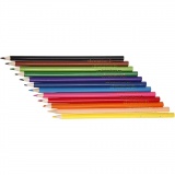 Colortime Buntstifte, L 17,45 cm, Mine 3 mm, Sortierte Farben, 12 Stk/ 1 Pck