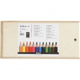 Buntstifte, Mine 3 mm, Sortierte Farben, 144 Stk/ 1 Pck