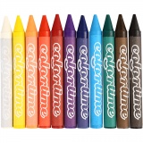 Colortime Farbkreide, L 10 cm, Dicke 11 mm, Sortierte Farben, 48 Stk/ 1 Pck