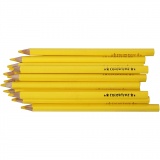 Colortime Buntstifte, L 17,45 cm, Mine 5 mm, JUMBO, Gelb, 12 Stk/ 1 Pck