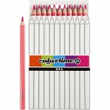 Colortime Buntstifte, L 17,45 cm, Mine 5 mm, JUMBO, Pink, 12 Stk/ 1 Pck