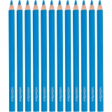 Colortime Buntstifte, L 17,45 cm, Mine 5 mm, JUMBO, Blau, 12 Stk/ 1 Pck