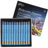 Gallery Aquarell-Kreide, L 9,3 cm, Dicke 8 mm, Himmelblau (337), 12 Stk/ 1 Pck