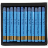 Gallery Aquarell-Kreide, L 9,3 cm, Dicke 8 mm, Himmelblau (337), 12 Stk/ 1 Pck