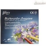 Gallery Aquarell-Kreide, L 9,3 cm, Dicke 8 mm, Himmelblau (337), 12 Stk/ 1 Pck