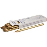 Super Ferby 1 Buntstifte, L 18 cm, Mine 6,25 mm, Gold, 12 Stk/ 1 Pck