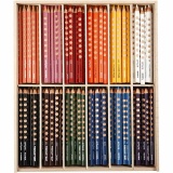 Groove Buntstifte, L 18 cm, Mine 4.25 mm, Sortierte Farben, 12x12 Stk/ 1 Pck