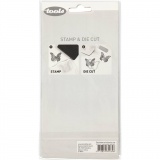 Stempel und Stanzformen, Luftballons, Größe 3-7,5 cm, 1 Pck