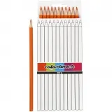 Colortime Buntstifte, L 17 cm, Mine 3 mm, Orange, 12 Stk/ 1 Pck