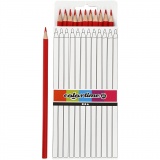 Colortime Buntstifte, L 17 cm, Mine 3 mm, Rot, 12 Stk/ 1 Pck