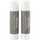 Weißer Klebestift, rund, 10 g, 2 Stk/ 1 Pck