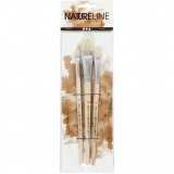 Nature Line Pinsel, 8+12+20, L 18,5-20,5 cm, B 10-20 mm, Flach, 3 Stk/ 1 Pck