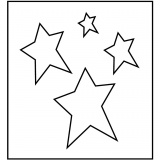 Stanzformen, Sterne, Größe 14x15,25 cm, Dicke 15 mm, 1 Stk
