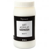 Art Acrylic Varnish, Matt transparent, Weiß, 500 ml/ 1 Dose