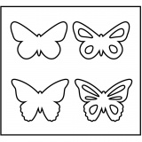Stanzformen, Schmetterlinge, Größe 14x15,25 cm, Dicke 15 mm, 1 Stk