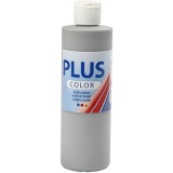 Plus Color Bastelfarbe, Regengrau, 250 ml/ 1 Fl.