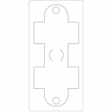 Stanzformen, Geschenkbox, Größe 15,2x30,37 cm, Dicke 15 mm, 1 Stk