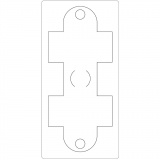 Stanzformen, Geschenkbox, Größe 15,2x30,37 cm, Dicke 15 mm, 1 Stk