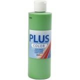 Plus Color Bastelfarbe, Hellgrün, 250 ml/ 1 Fl.