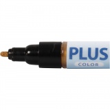 Plus Color Marker, L 14,5 cm, Strichstärke 1-2 mm, Gold, 1 Stk, 5,5 ml