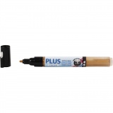 Plus Color Marker, L 14,5 cm, Strichstärke 1-2 mm, Gold, 1 Stk, 5,5 ml