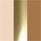 Plus Color Marker, L 14,5 cm, Strichstärke 1-2 mm, Hellbeige, Gold, Sienna, 5,5 ml, 3 Stk/ 1 Pck
