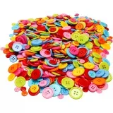 Knopf-Mix, D 10+15+20+22 mm, 500 g/ 1 Pck