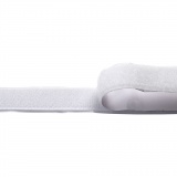 Klettband Haken & Ösen, selbstklebend, B 20 mm, Weiß, 5 m/ 1 Rolle