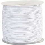 Elastische Schnur, Dicke 1 mm, Weiß, 250 m/ 1 Rolle