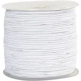 Elastische Schnur, Dicke 1 mm, Weiß, 250 m/ 1 Rolle