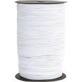 Elastische Schnur, Dicke 2 mm, Weiß, 250 m/ 1 Rolle