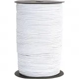 Elastische Schnur, Dicke 2 mm, Weiß, 250 m/ 1 Rolle