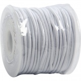 Elastische Schnur, Dicke 2 mm, Weiß, 25 m/ 1 Rolle