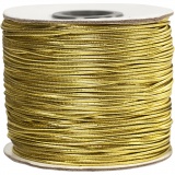 Elastikband, Dicke 1 mm, Gold, 100 m/ 1 Rolle