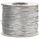 Elastikband, Dicke 1 mm, Silber, 100 m/ 1 Rolle