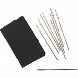 Sticknadeln, Ösenlänge 9 mm , 18, L 50 mm, mit stumpfer Spitze, 25 Stk/ 1 Pck